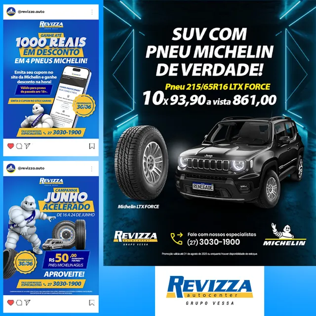 Peça de campanha criada pela Studyu para a Revizza Autocenter